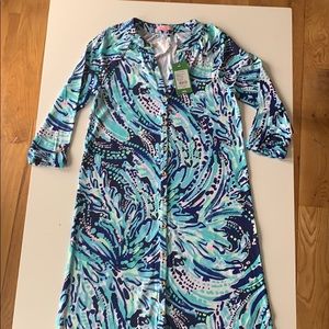 Lilly Pulitzer Bailor Dress in Bright Navy size XS